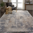 Pemberly Row Rustic Textures Fabric Indoor Rug in Beige & Gray Painterly