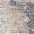 Pemberly Row Rustic Textures Fabric Indoor Rug in Beige & Gray Painterly