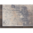Pemberly Row Rustic Textures Fabric Indoor Rug in Beige & Gray Painterly
