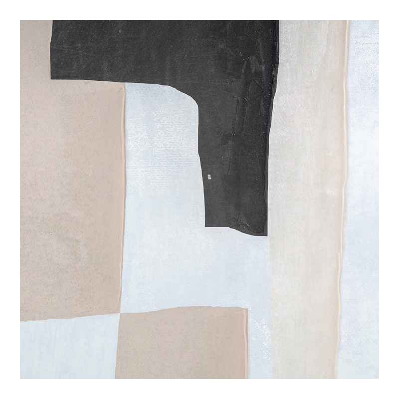 Pemberly Row Contemporary Fabric Wall Decor in Multi-Color Finish