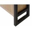 Pemberly Row Wood Laminate Bookcase With Doors Fully Assembled Light Brown