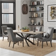 Pemberly Row Contemporary Wood Rectangular Dining Table in Natural