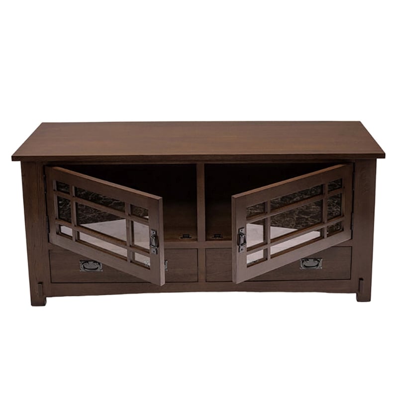 Pemberly Row Contemporary Wood TV Stand for TVs up to 60