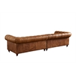 Pemberly Row Top Grain Leather Chesterfield 118