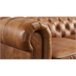 Pemberly Row Top Grain Leather Chesterfield 118