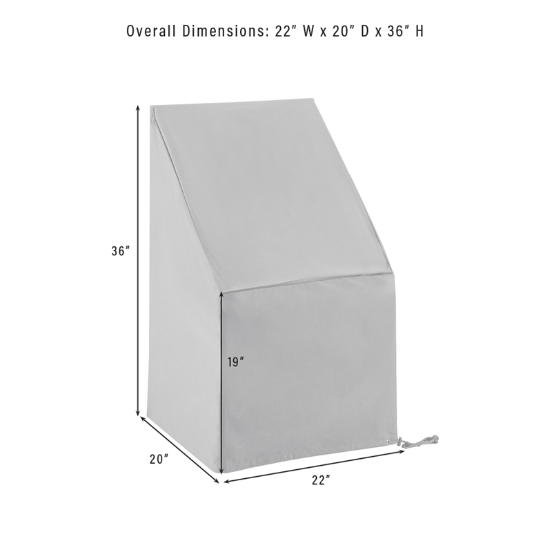 Pemberly Row 3-Piece Vinyl Outdoor Bistro Furniture Cover Set in Tan