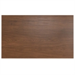 Pemberly Row Rectangle Modern Wood Dining Table in Walnut Brown