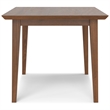 Pemberly Row Rectangle Modern Wood Dining Table in Walnut Brown