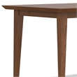 Pemberly Row Rectangle Modern Wood Dining Table in Walnut Brown