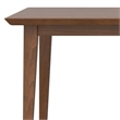 Pemberly Row Rectangle Modern Wood Dining Table in Walnut Brown