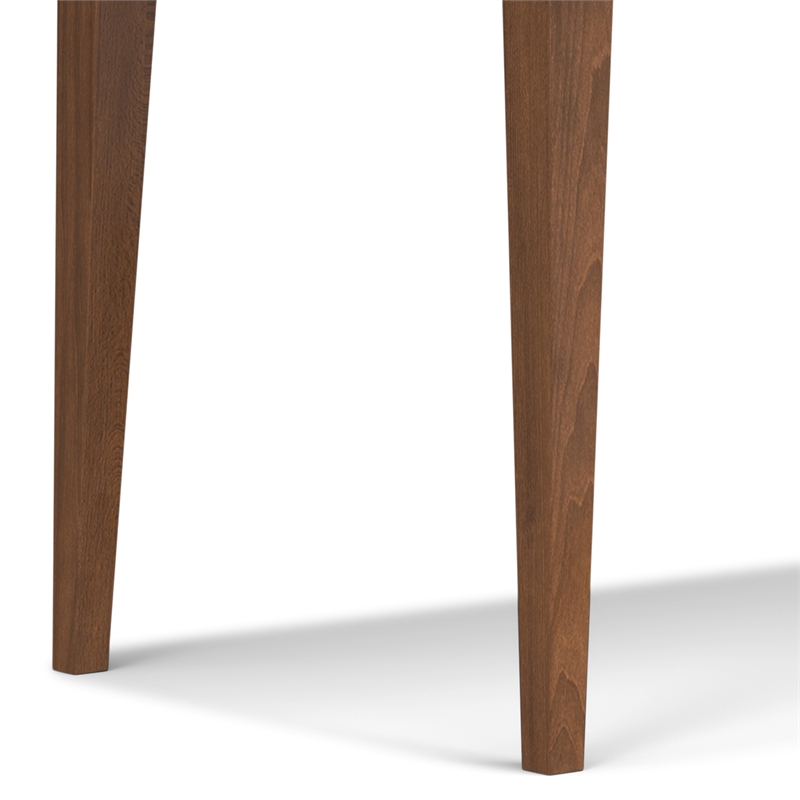 Pemberly Row Rectangle Modern Wood Dining Table in Walnut Brown