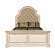 Pemberly Row Traditional Solid Wood King Bed in Ant White Finish