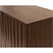Pemberly Row Wood Office Console Accent Credenza in Brown Finish