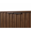 Pemberly Row Wood Office Console Accent Credenza in Brown Finish