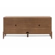 Pemberly Row Wood Office Console Accent Credenza in Brown Finish