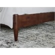 Pemberly Row Twin XL Modern Solid Wood Low Profile Platform Bed in Walnut