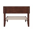 Pemberly Row Twin XL Modern Solid Wood Low Profile Platform Bed in Walnut