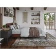 Pemberly Row Twin XL Modern Solid Wood Low Profile Platform Bed in Walnut