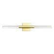 Pemberly Row Contemporary Integrated LED Satin Gold Vanity Light