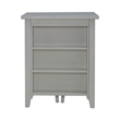 Pemberly Row Contemporary 3 Piece Wood Counter Set in White Finish