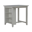 Pemberly Row Contemporary 3 Piece Wood Counter Set in White Finish