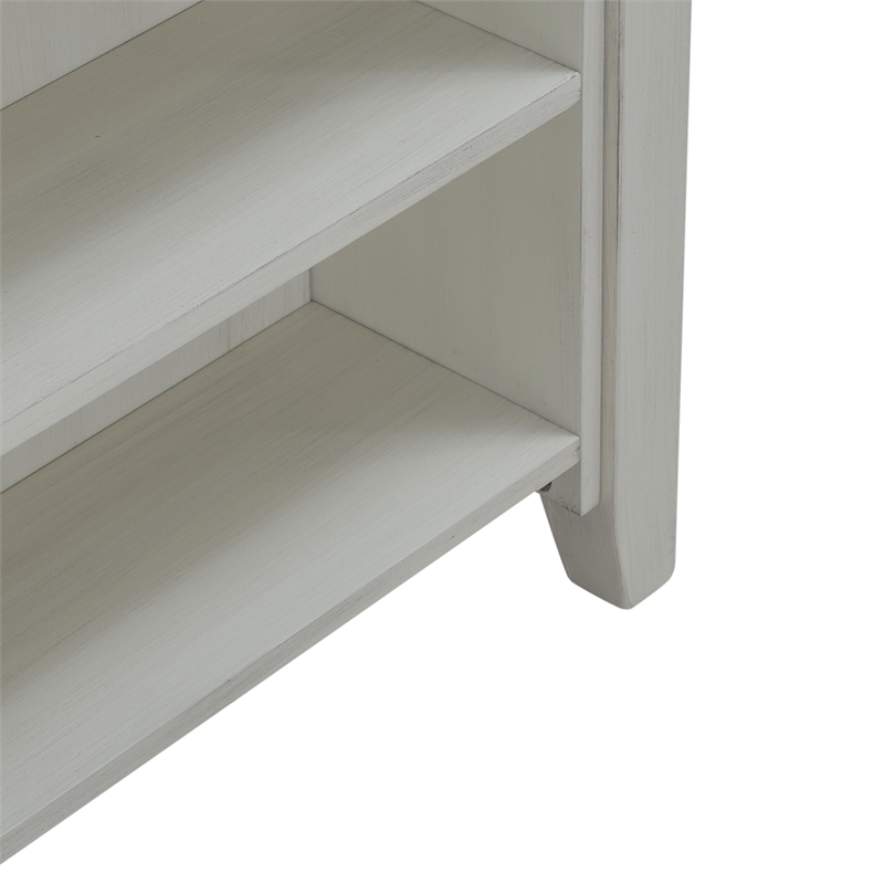 Pemberly Row Contemporary 3 Piece Wood Counter Set in White Finish