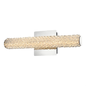 Pemberly Row 18&quot 1-Light Metal Adjustable LED Wall Sconce in Chrome