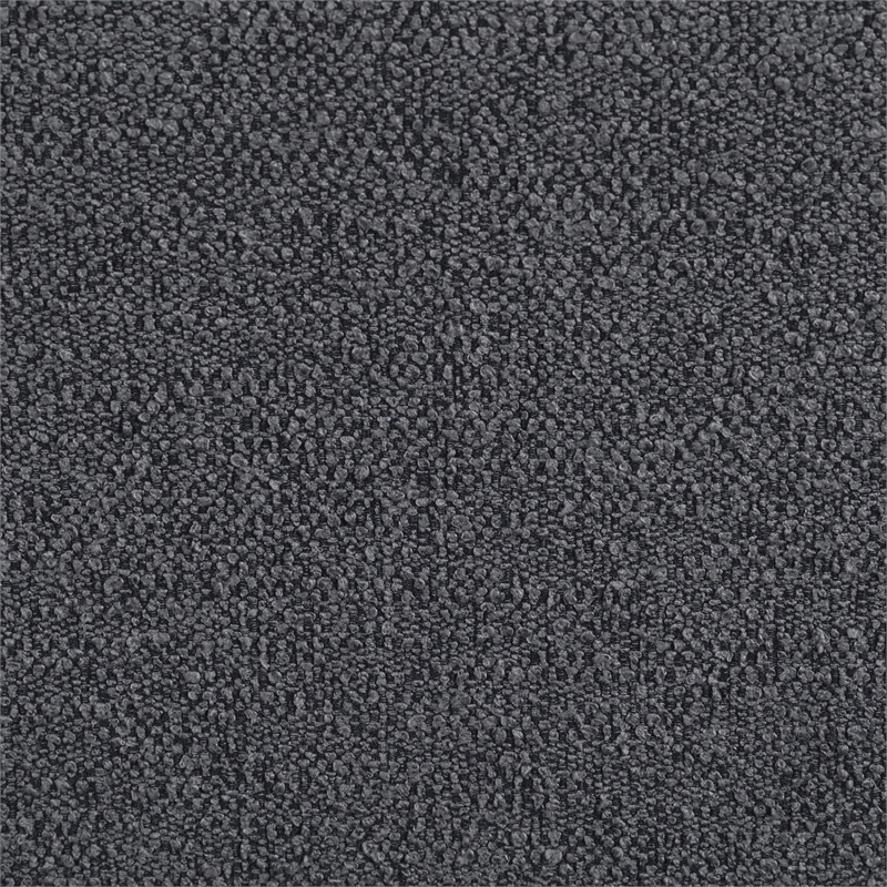 Pemberly Row Convertible Loveseat in Charcoal Fabric Upholstery