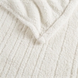 Pemberly Row Contemporary Fabric Queen Heated Blanket in Ivory