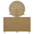 Pemberly Row Coastal 8-drawer Wood Dresser with Mirror Sand Wash