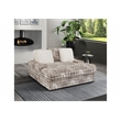 Pemberly Row Contemporary Fabric Lounger Sofa with USB in Gray