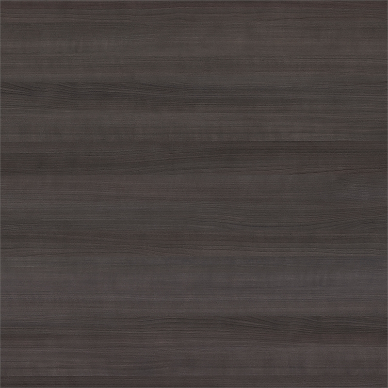 Pemberly Row Wood 72W x 72D L Reception Desk with Drawers in Storm Gray