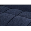 Pemberly Row Modular Chenille Sectional Sofa Chaise with Deep Seats in Blue
