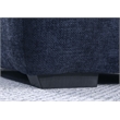 Pemberly Row Modular Chenille Sectional Sofa Chaise with Deep Seats in Blue