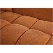Pemberly Row Modular Chenille Sectional Sofa Chaise with Deep Seats in Caramel