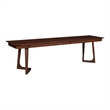 Pemberly Row Mid-Century Bench in Contemporary Solid Walnut Wood