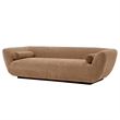 Pemberly Row Contemporary Sofa with Solid Wood Frame in Light Brown