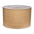 Pemberly Row Coastal Fabric Drum Raffia Shade Medium in Natural