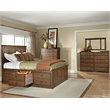 Pemberly Row Contemporary 12-Drawer Wood Dresser in Brown Finish