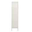 Pemberly Row Contemporary Storage Display Cabinet in Ivory Oak