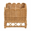 Pemberly Row Contemporary Bohemian Light Honey Rattan Pet Bed