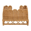 Pemberly Row Contemporary Bohemian Light Honey Rattan Pet Bed