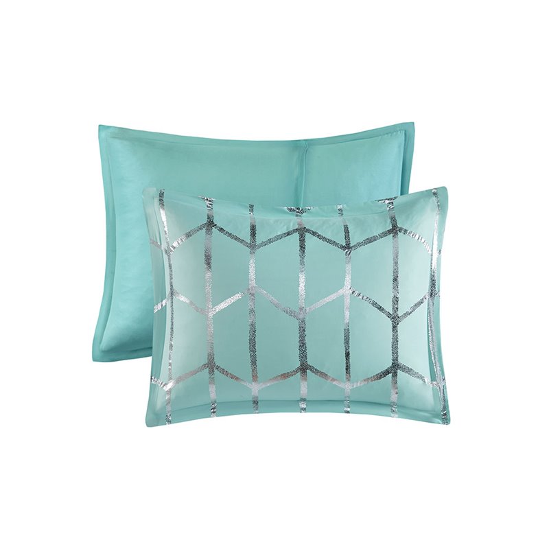 Pemberly Row 5-piece Polyester Microfiber Comforter Set in Blue