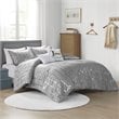 Pemberly Row 5-piece Polyester Microfiber Comforter Set in Gray