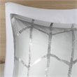 Pemberly Row 5-piece Polyester Microfiber Comforter Set in Gray