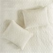 Pemberly Row Traditional 100 Percent Polyester Fitted Bedspread in Cream