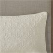Pemberly Row Traditional 100 Percent Polyester Fitted Bedspread in Cream