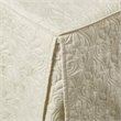 Pemberly Row Traditional 100 Percent Polyester Fitted Bedspread in Cream