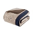 Pemberly Row Contemporary 24 Piece Room In a Bag in Navy Finish