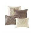 Pemberly Row Contemporary Fabric 24 Piece Room in a Bag in Taupe